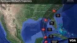 Trajectory of Hurricane Michael 