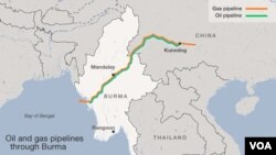 Đường ống dẫn khí và dầu thô từ Miến Điến đến Trung Quốc