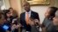 Sen. Tim Scott, R-S.C., talks to reporters about his plan to meet with President Donald Trump to discuss race and Trump's widely criticized response to last month's protests and racial violence in Charlottesville, Virginia, in Washington, Sept. 13, 2017. 