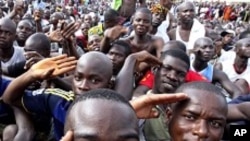 Côte d'Voire: les pro-Gbagbo lors d'une manifestation le 21 mars 2011.