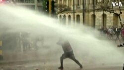 Colombian Police Use Water Cannons, Tear Gas Against Protesters