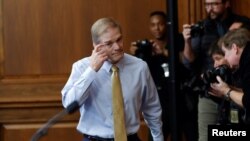 Republikanac Jim Jordan na konferenciji za novinare u Washingtonu. (Foto: REUTERS/Jonathan Ernst)