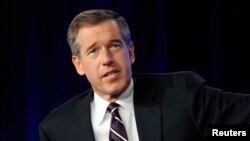 FILE - NBC's statement did not say whether Brian Williams, shown answering a question during the Television Critics Association winter press tour in California in 2010, would resume his anchor role after his suspension. 