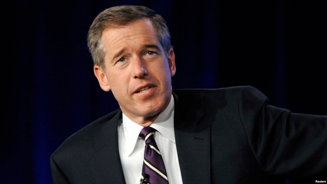 Brian Williams, penyiar televisi AS yang sebelumnya merupakan pembaca berita malam "NBC Nightly News" (foto: dok).
