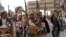  Supporters of Yemen's Houthi rebels attend a rally in Sanaa, April 26, 2018, against the killing of their political chief Saleh al-Sammad, in a Saudi-led air strike. Saudi Arabia media is reporting an airstrike on a Houthi meeting that killed two leaders and dozens of militiamen.