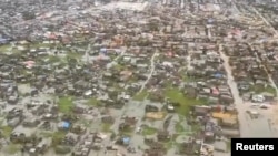 Mafuriko na uharibifu uliletwa na kimbunga Idai, Beira, Mozambique, Machi 17, 2019