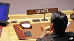 FILE - Israeli U.N. Ambassador Danny Danon is seen during a Security Council debate at U.N. headquarters, in New York, Jan. 17, 2017.