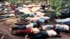 Bodies of members of the People's Temple lwho committed suicide under the direction of cult leader Jim Jones lay strewn around the group's compound in Jonestown, Guyana in 1978.