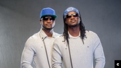  Peter et Paul Okoye, frères jumeaux nigérians, artistes-musiciens, chanteurs , compositeurs, co-fondateurs de P-square, l'un des grands groups d'afrobeat.