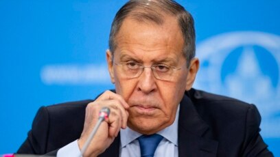 Bộ trưởng Ngoại giao Sergey Lavrov trong cuộc họp báo tại Bộ Ngoại giao Nga ở Moscow ngày 17/1/2020.