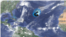 Imágen de Google tomada de un mapa del Centro Nacional de Huracanes que muestra la localización de la tormenta Jerry.