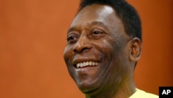 La légende du foot brésilien, Pelé à Londres en mars 2015