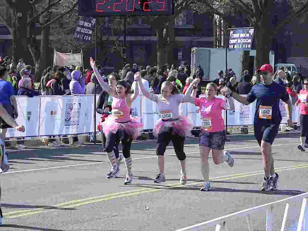 Corriendo las 10 millas del Festival de los Cerezos