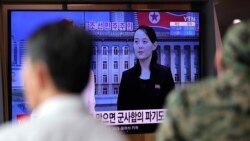 Në televizion shfaqet imazhi i Kim Yo Jong, motrës së udhëheqësit koreanoverior Kim Jong Un