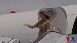 Melania Trump arrive au Malawi (vidéo)