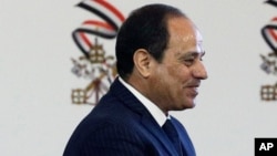 Le président égyptien Abdel-Fattah El-Sissi, au Caire, le 28 avril 2017. 