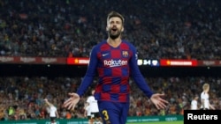 Dan wasan Barcelona Gerard Pique 