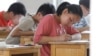 Etudiants passant un examen en Chine, 7 juillet 2020. (Photo AFP)