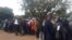 Harare - people waiting to be vaccinated