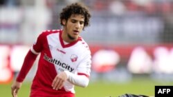 Yassin Ayoub lors d'un match entre le FC Utrecht et l'Ajax Amsterdam, Pays-Bas, le 2 février 2014. 