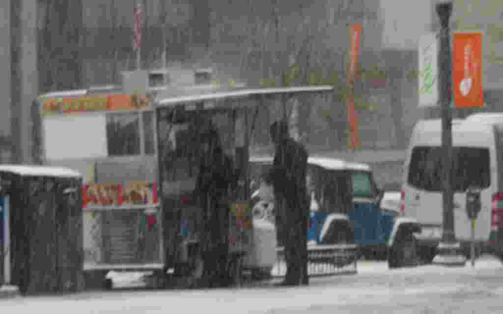 Washington se tiñe de blanco bajo una escasa capa de nieve.