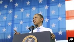 President Barack Obama addresses military personnel who have recently returned from Afghanistan, Friday, May 6, 2011, at Fort Campbell, Ky.