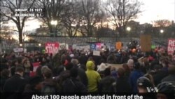 Washington DC protests over pipeline executive orders