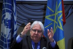 U.N. official Martin Griffiths asks for more aid access to Ethiopia's war-ravaged Tigray, Aug. 3, 2021.