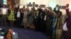 President Mnangagwa and other political leaders in Zimbabwe holding hands in Harare on Friday.