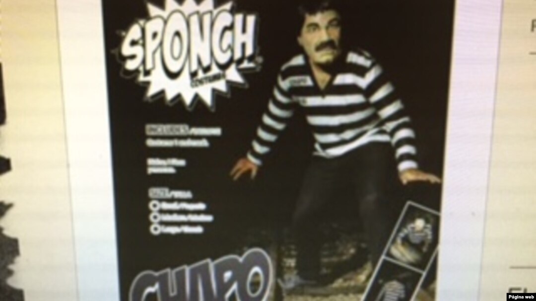 Screen Shot of El Chapo costume, sold by ghoulishproductions.com. 101315