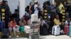 Stranded passengers waiting for their flights out of JKIA airport in Nairobi, Kenya, March 6, 2019. 