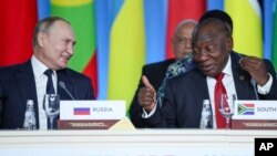 Putin and Ramaphosa