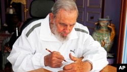 Фидель Кастро. Гавана, Куба. 19 апреля 2015 г.