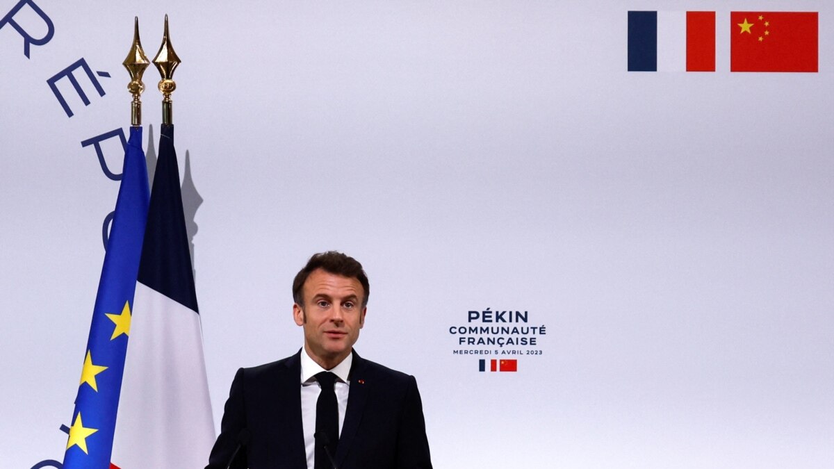 被批趁美中关系紧张之时投机取巧 法国总统马克龙抵北京、称欧洲不能与中国脱钩