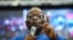 FILE — Former South African president Jacob Zuma speaks during his visit to the Shekainah Healing Ministries in Philippi, where he campaigns for a new party, uMkhonto We Sizwe, for the upcoming election, in Cape Town, South Africa, March 10, 2024. 