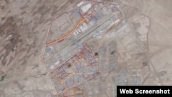Një hartë e aplikacionit Strava tregon një fushë aviacioni në Kandahar të Afganistanit
