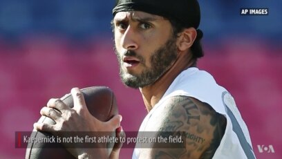 Kaepernick will sit through anthem until there's change