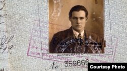 Hemingway’s 1923 passport (detail), 1923, from The Ernest Hemingway Photograph Collection. (John F. Kennedy Presidential Library and Museum)