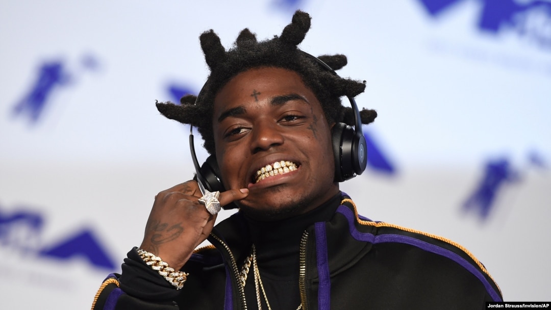 Kodak Black arrives at the MTV Video Music Awards at The Forum on Aug. 27, 2017, in Inglewood, Calif.