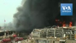 Un gigantesque incendie au port de Beyrouth