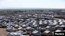 FILE - A general view of al-Hol displacement camp in Hasakah governorate, Syria, April 2, 2019.