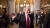 FILE - President-elect Donald Trump arrives for Trump's inauguration ceremony at the Capitol in Washington, Jan. 20, 2017. 