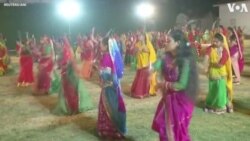 Women Dance With Swords During Weapons Worship Ceremony in India