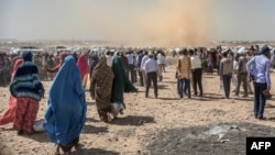 Un centre de distribution de nourriture à Gode, en Ethiopie, le 27 janvier 2018.