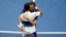 Daniil Medvedev, of Russia, right, hugs Novak Djokovic, of Serbia, after defeating Djokovic during the men's singles final of the US Open tennis championships, Sept. 12, 2021, in New York.