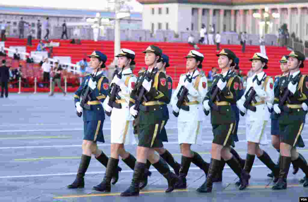 9月3日，北京举行盛大抗战阅兵（美国之音东方拍摄）