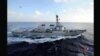 美國海軍向伊朗艦艇開火警告