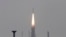 FILE - India's Polar Satellite Launch Vehicle (PSLV-C23), carrying five satellites, lifts off from the Satish Dhawan Space Centre in Sriharikota, north of the southern Indian city of Chennai, June 30, 2014. The more recent launch of the Polar Satellite Launch Vehicle (PSLV) C-34 carried 17 foreign and three domestic satellites.