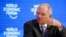 Wolfgang Schaeuble, German Minister of Finance attends the World Economic Forum (WEF) annual meeting in Davos, Switzerland, Jan. 20, 2017. 