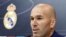 Zinedine Zidane lors d'une conférence de presse à Madrid, Espagne, le 31 mai 2018.
